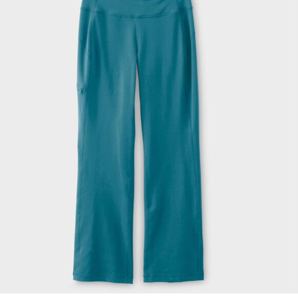 Duluth Trading Company NOGA Classic Bootcut Pants - Size L - Reg - Turquoise - Picture 1 of 3